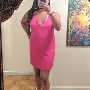 Hot pink dress  